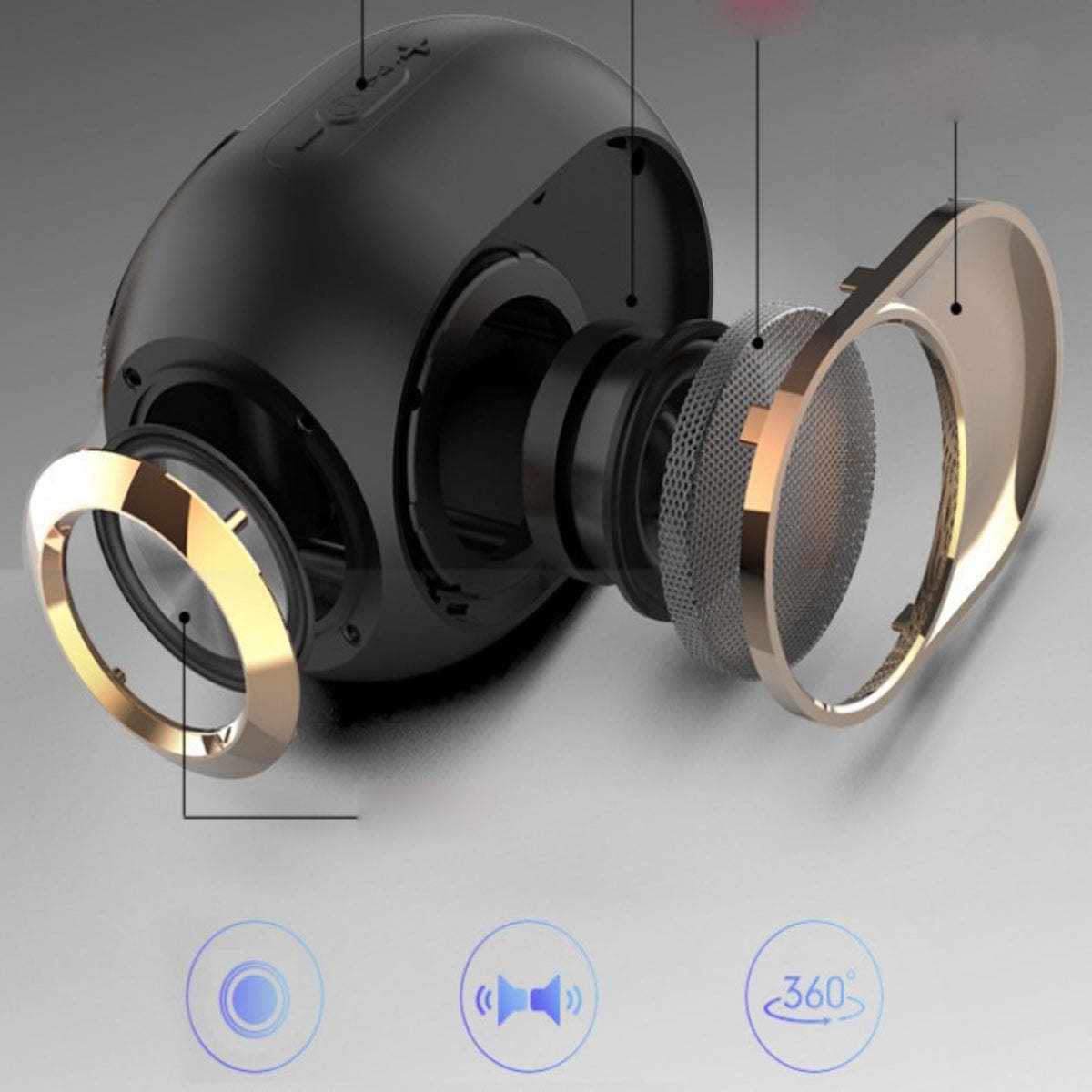 Bluetooth portable speakers, headphones with LED lights. Raee Industries