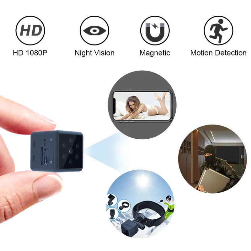 Mini, portable home or outdoor security camera. Raee-Industries.