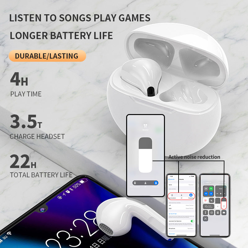 Wireless earbuds, Touch In-Ear Stereo Earphone Noise Canceling Earpieces, touch screen sports headset.  Raee Industries