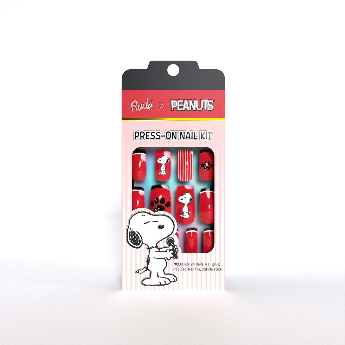 RUDE Peanuts Press-On Nail Kit