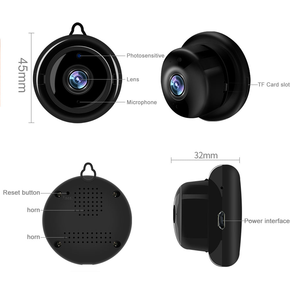 Mini, portable home or outdoor security camera. Raee-Industries.