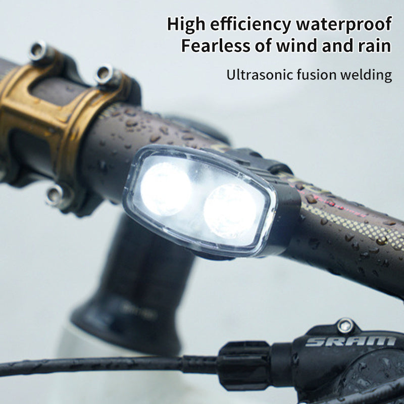 USB charging mountain light portable mountain bike night riding headlight USB charging set light riding equipment