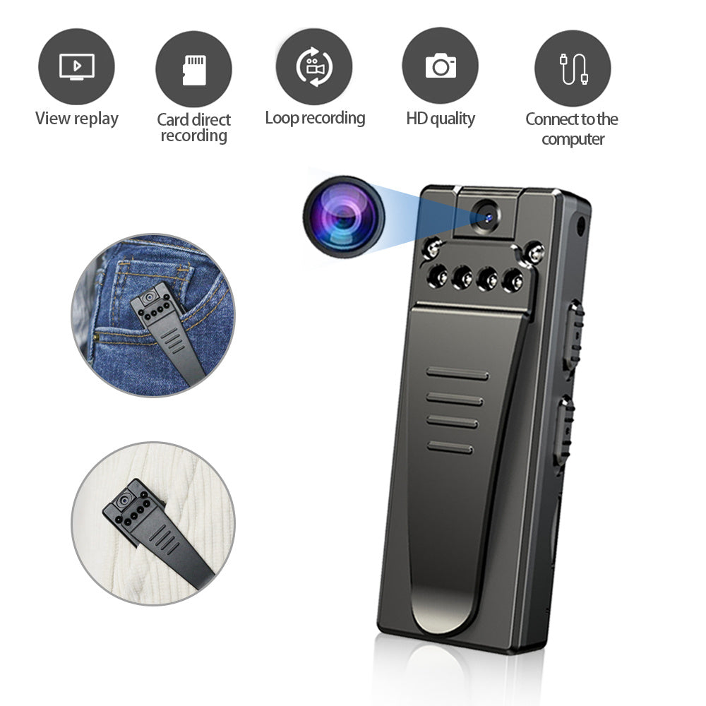 A70 Micro Video Camera Voice Recorders Network Cam Infrared Night Vision Recording Dictaphone Clip DV Camcorder built in 32GB