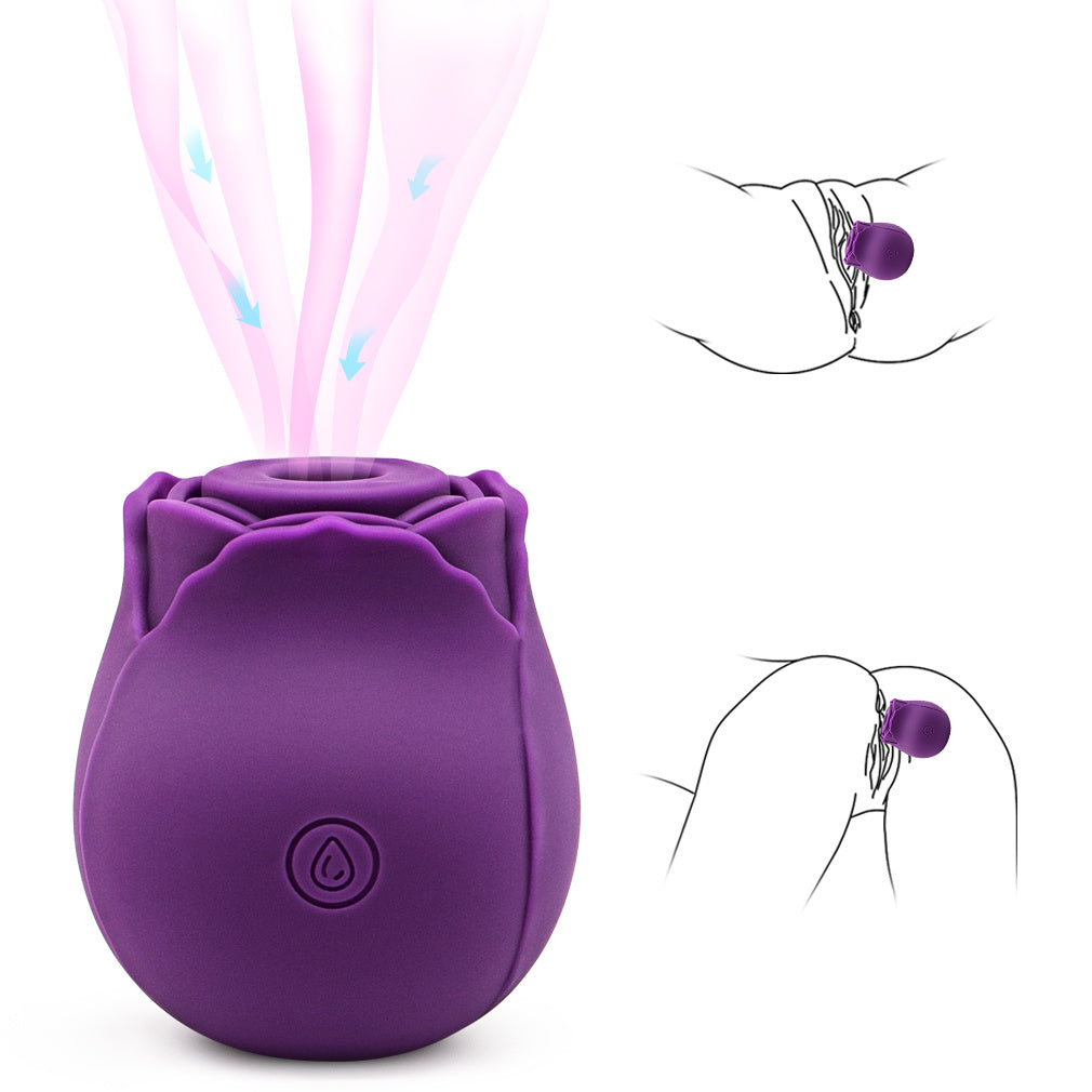 Mini Flower Women USB Charging G Spot Stimulator Quiet Vibrating Waterproof Electric Rose Vibrate Massaging Simulator for Pleasure, Tshirt