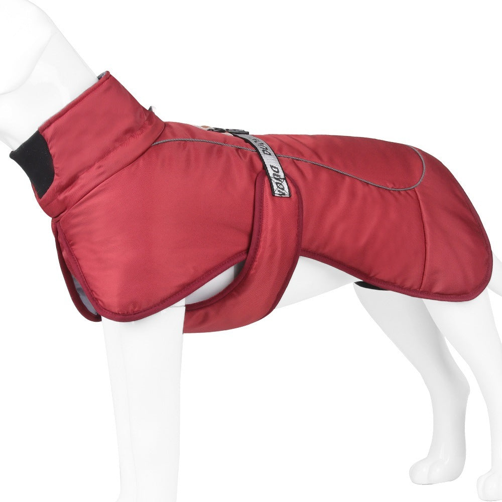 Large Dog Winter Fall Coat Wind-proof Reflective Anxiety Relief Soft Wrap Calming Vest For Travel