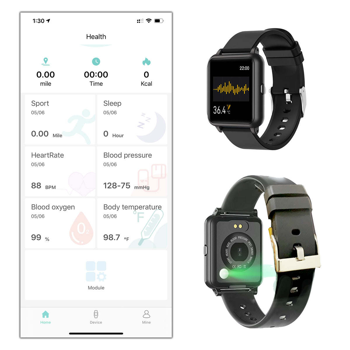 Waterproof, heart rate blood pressure, fitness tracker, Bluetooth smart watches.  Raee Industries