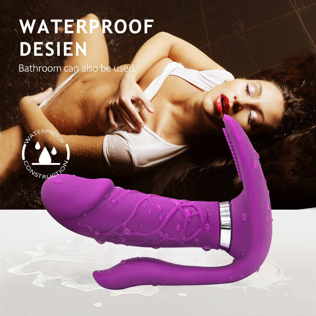 Adult Toy for Women Pleasure Licking Wearable Vibrator Smooth Flexible Silicone Wireless Remote Control Vibrating USB Rechargeable Massager for Woman Tshirt