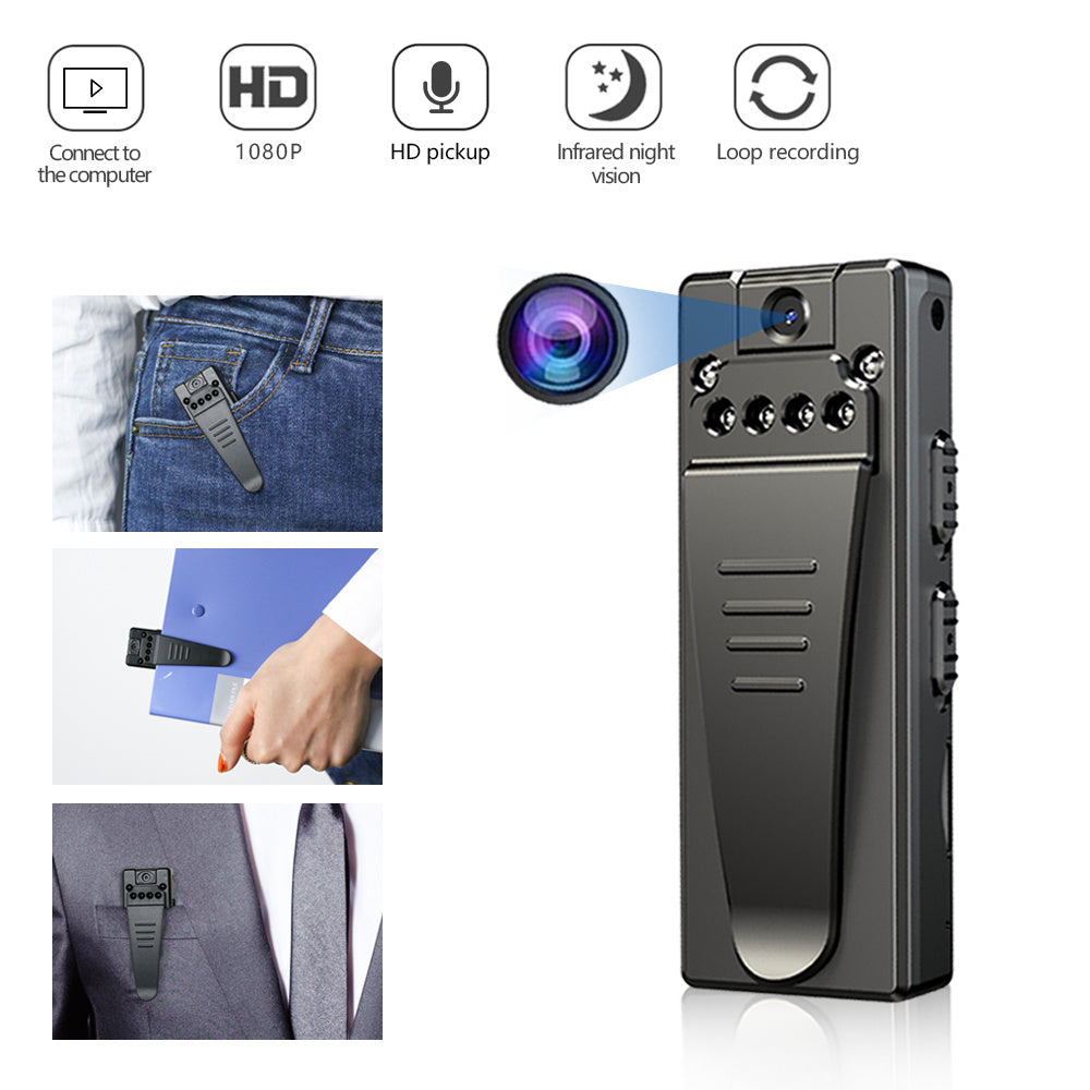 A70 Micro Video Camera Voice Recorders Network Cam Infrared Night Vision Recording Dictaphone Clip DV Camcorder built in 32GB