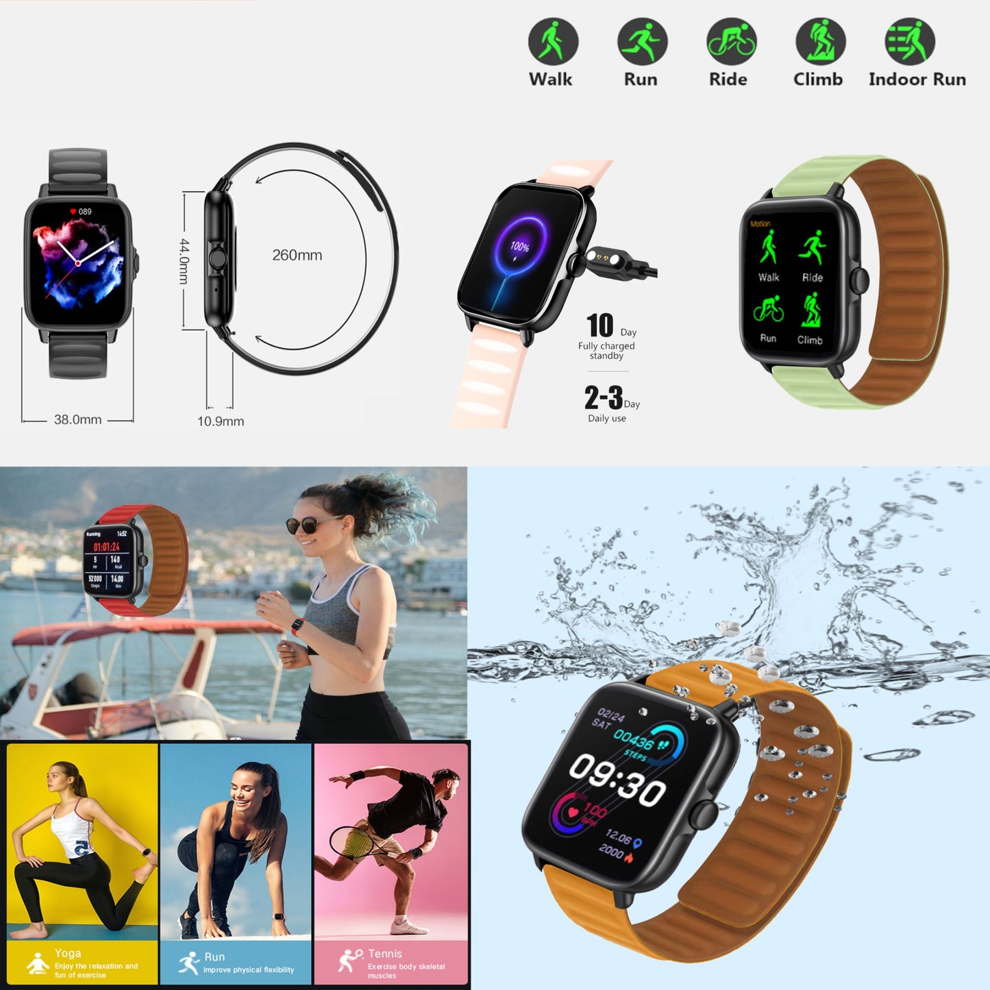 MagPRO Smartwatch With Magnetic Belt And Activity Tracker