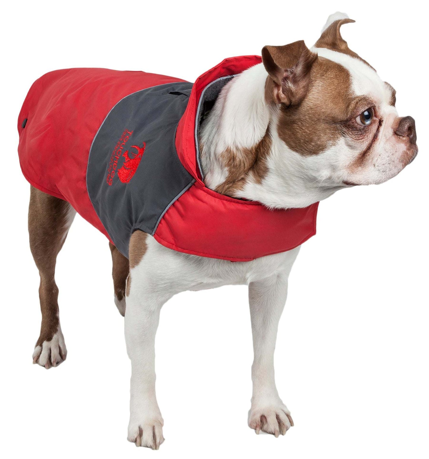 Touchdog Lightening-Shield Waterproof 2-in-1 Convertible Dog Jacket w/ Blackshark technology