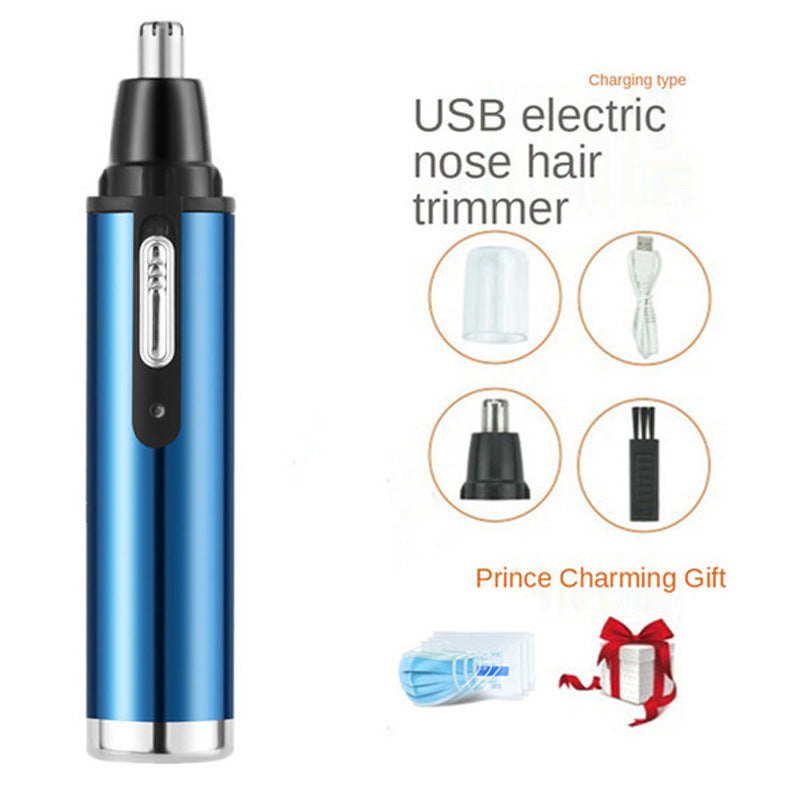 1PC Electric Nose Hair Trimmer USB Rechargeable Ear Nose Hair Trimmer Shaver Razor For Men Hair Removal