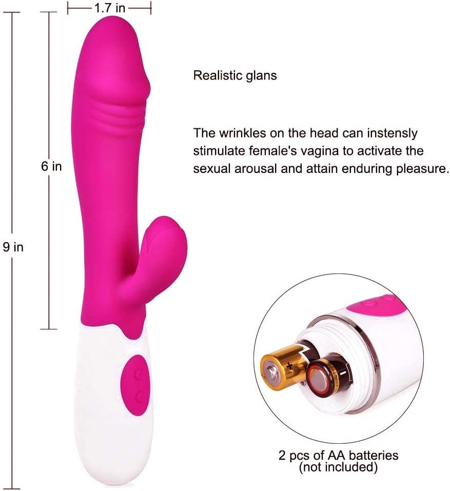 Double Use Rose, Stimulation Suction, Suck & Lick Pleasure Quiet, Functional Sucking Women (Rose red)