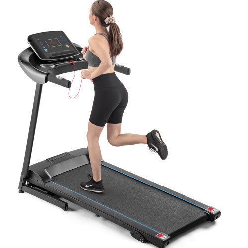 Electric motorized home gym treadmill. Raee Industries