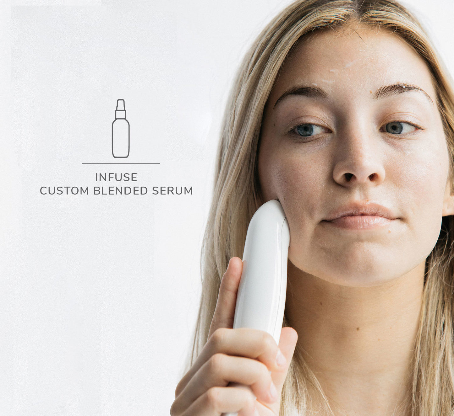 Eno Patented All-In-One Skincare Device. The one device that does it all - exfoliation;  product infusion & facial sculpting