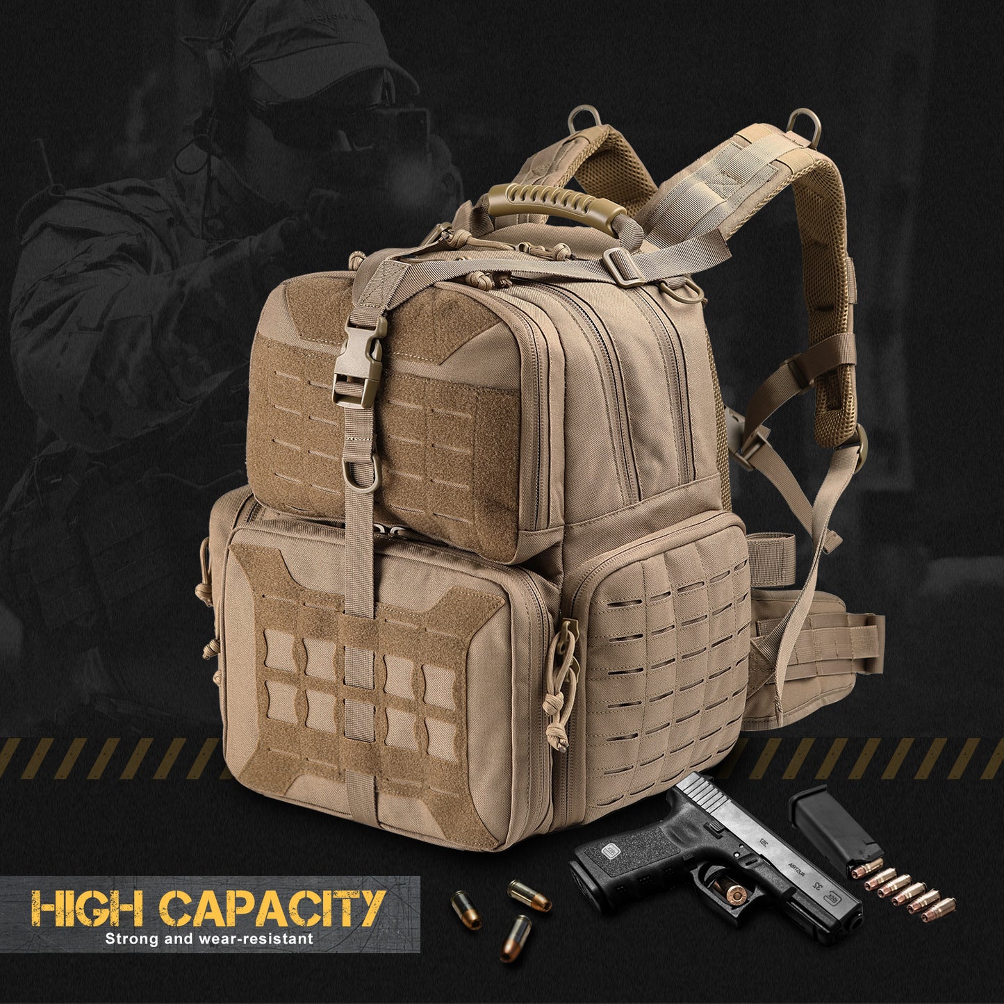 Tactical Range Pistol Backpack