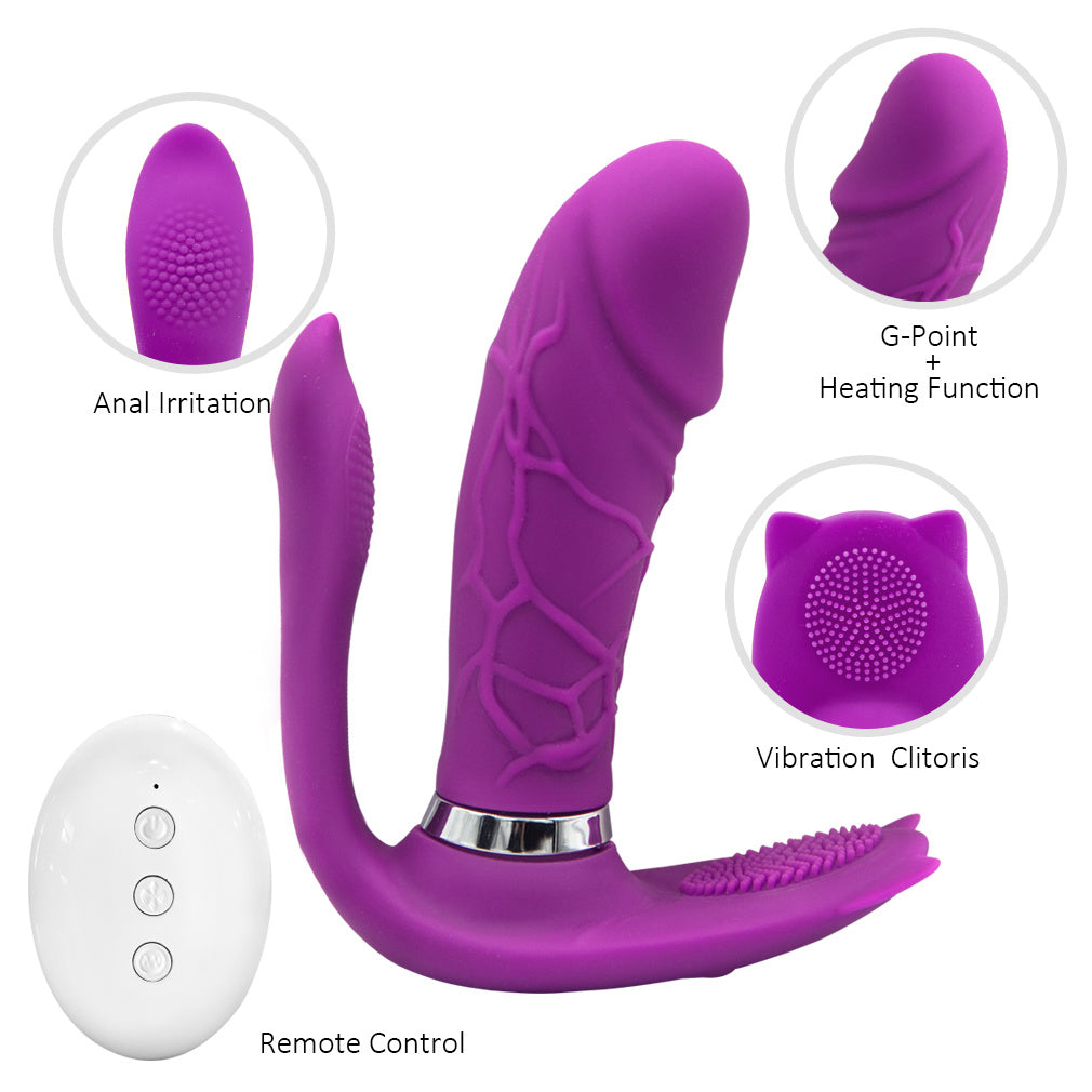 Adult Toy for Women Pleasure Licking Wearable Vibrator Smooth Flexible Silicone Wireless Remote Control Vibrating USB Rechargeable Massager for Woman Tshirt