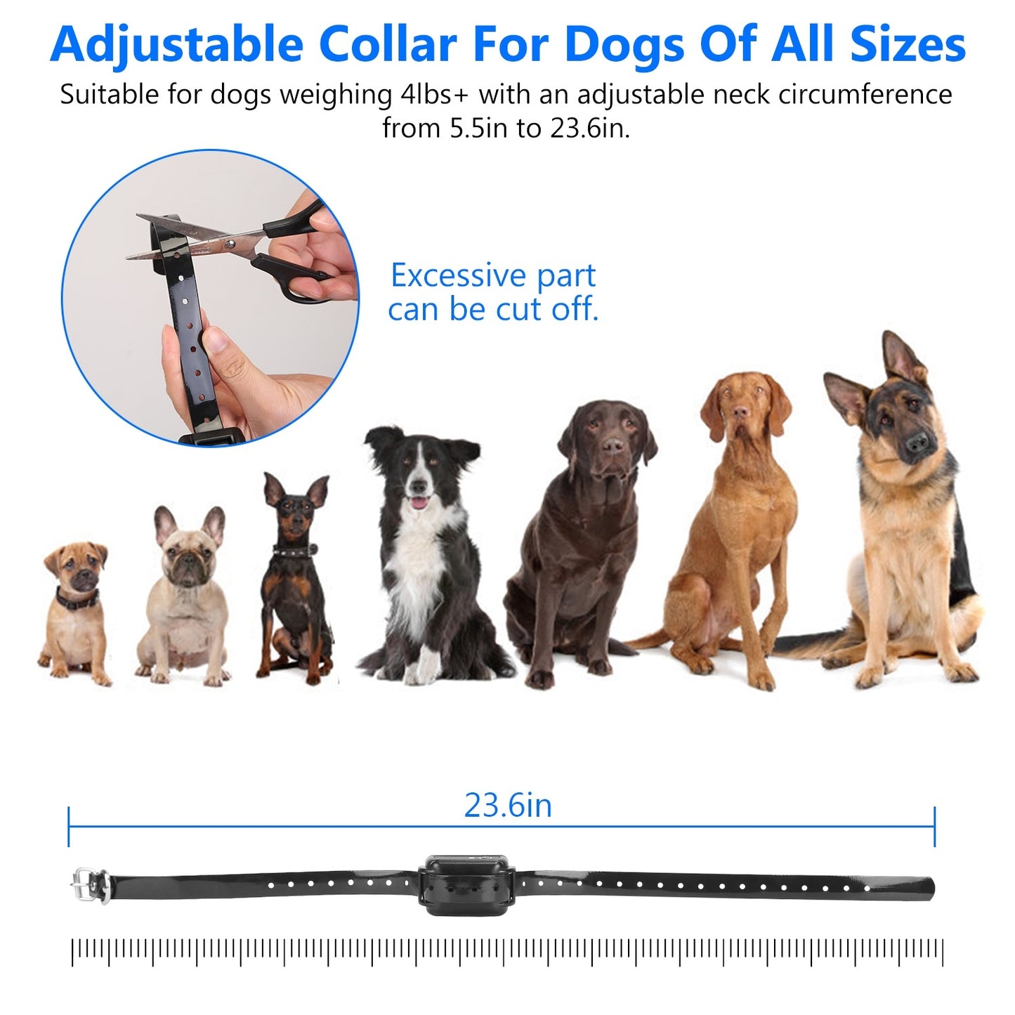 Wireless Electric Dog Fence Pet Shock Boundary Containment System Electric Training Collar For Small Medium Large Dogs