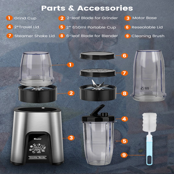 Vegetables Cleaner Machine, Smoothie, Espresso and Cappuccino Machine, Portable Blender. Raee-Industries