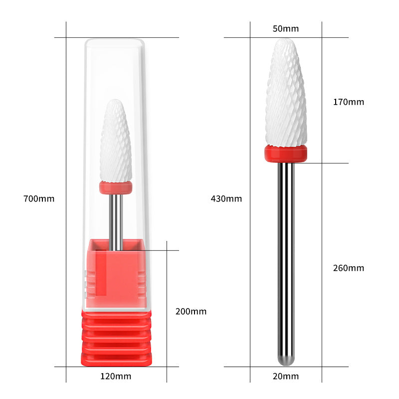 1PCS Nail Cone Tip Ceramic Drill Bits Electric Cuticle Clean Rotary For Manicure Pedicure Grinding Head Sander Tool If you purchase more than two items;  the shipping fee will not increase.