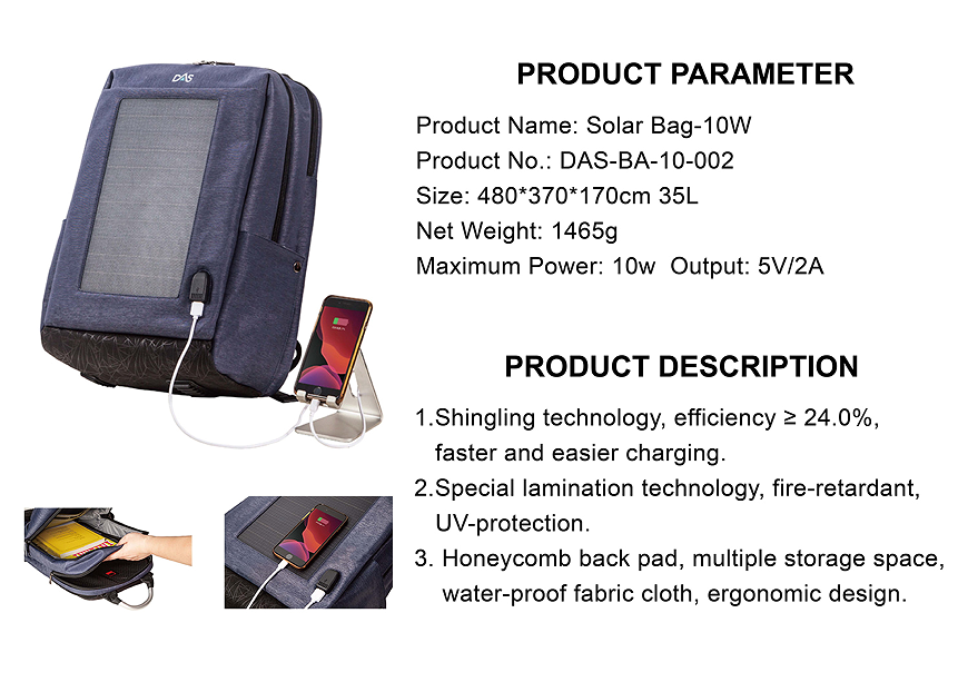  Unleash the power of the sun on the go. Solar powered backpacks is a must for camping and travelling..