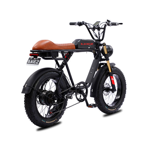 "AKEZ S1 Electric Bicycle: 750W 48V Motor, Compact 20-Inch Flat Tire Design. Perfect for Urban Commuting and Off-Road Adventures. Embrace Safety with Responsive Brakes and Durable Construction. Effortless, Stylish, and Powerful Electric Bike Experience