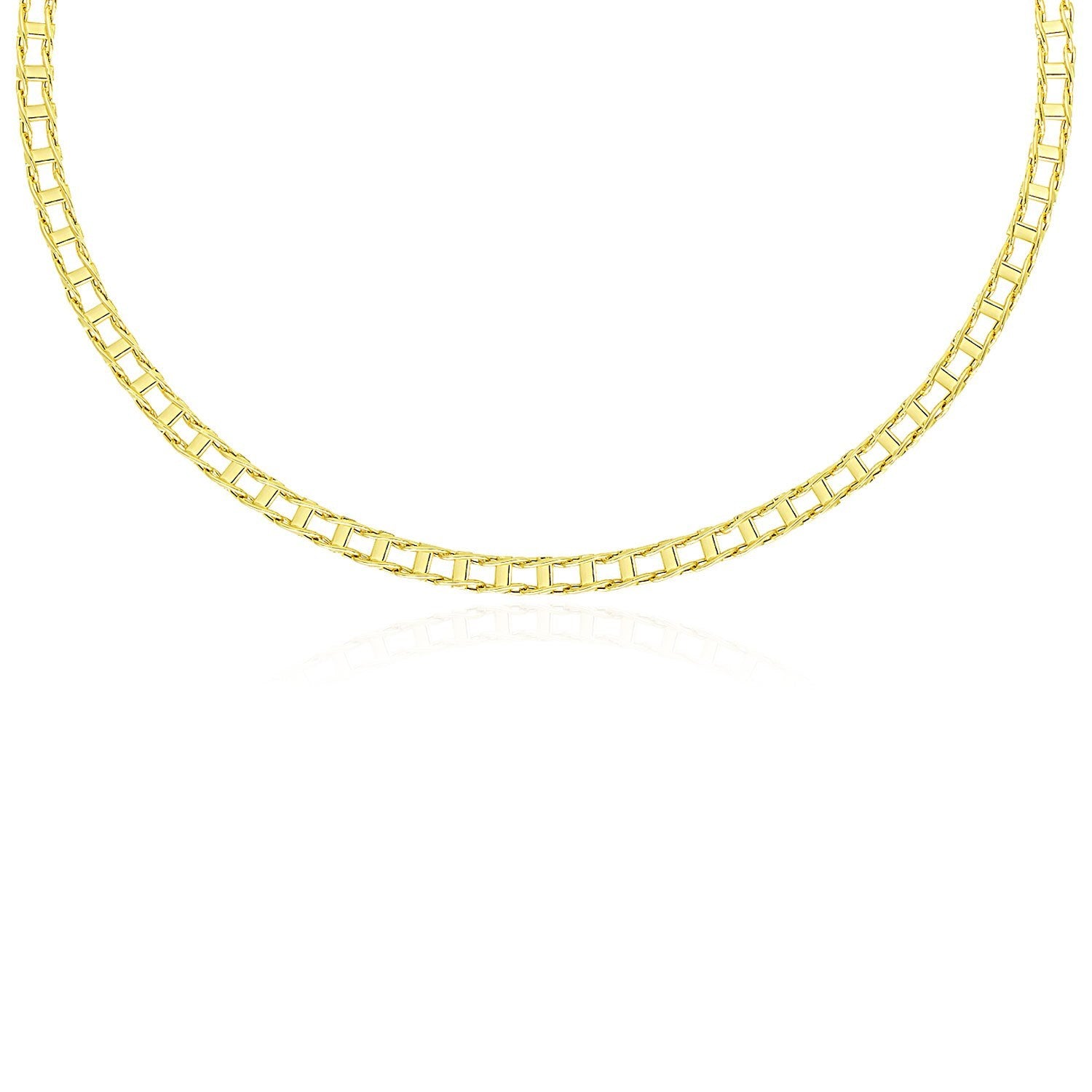 Best thick two tone necklace, and thin gold and white diamond necklace. Raee Industries