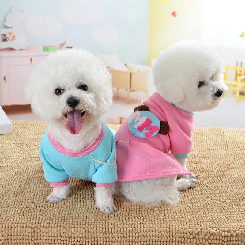 Autumn And Winter Cute Fleece Pet Dress Sweater - Raee-Industries