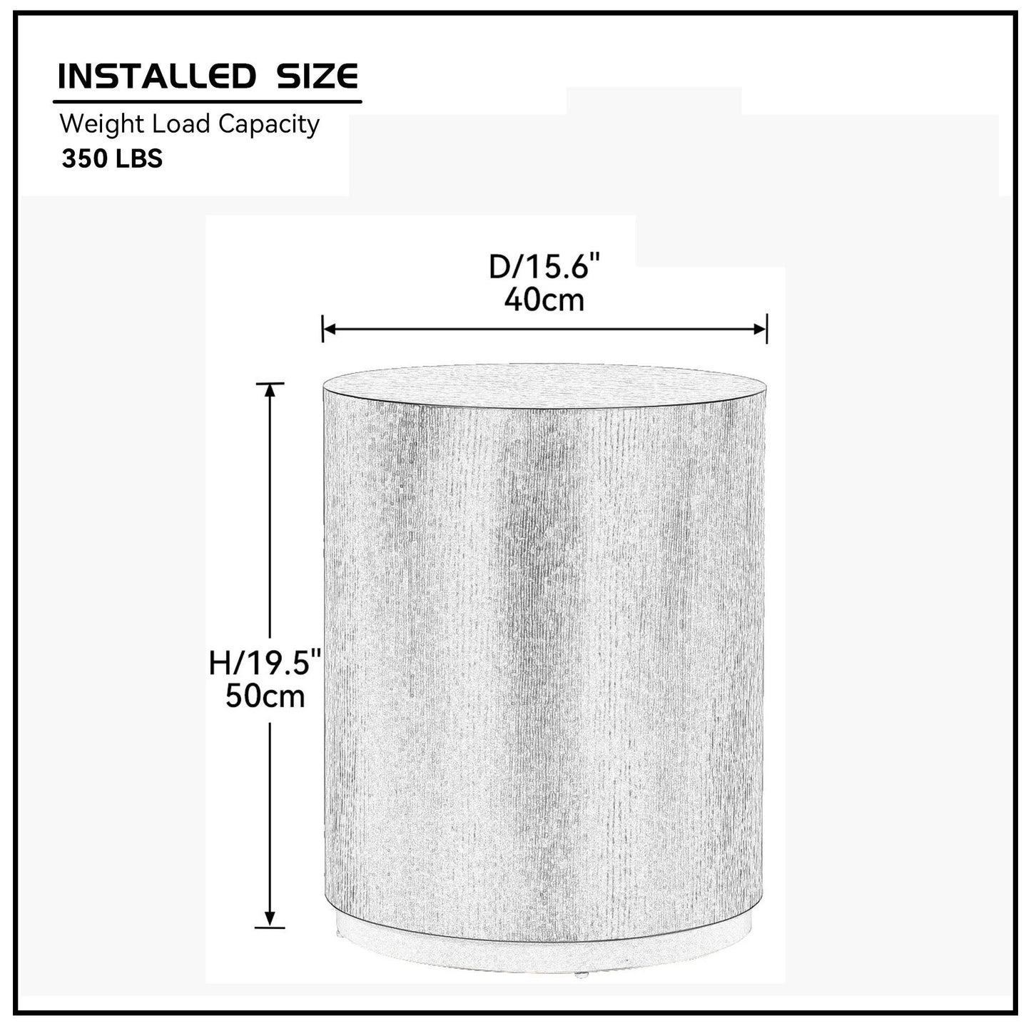 Round Coffee Table side Table for Living Room Fully Assembled