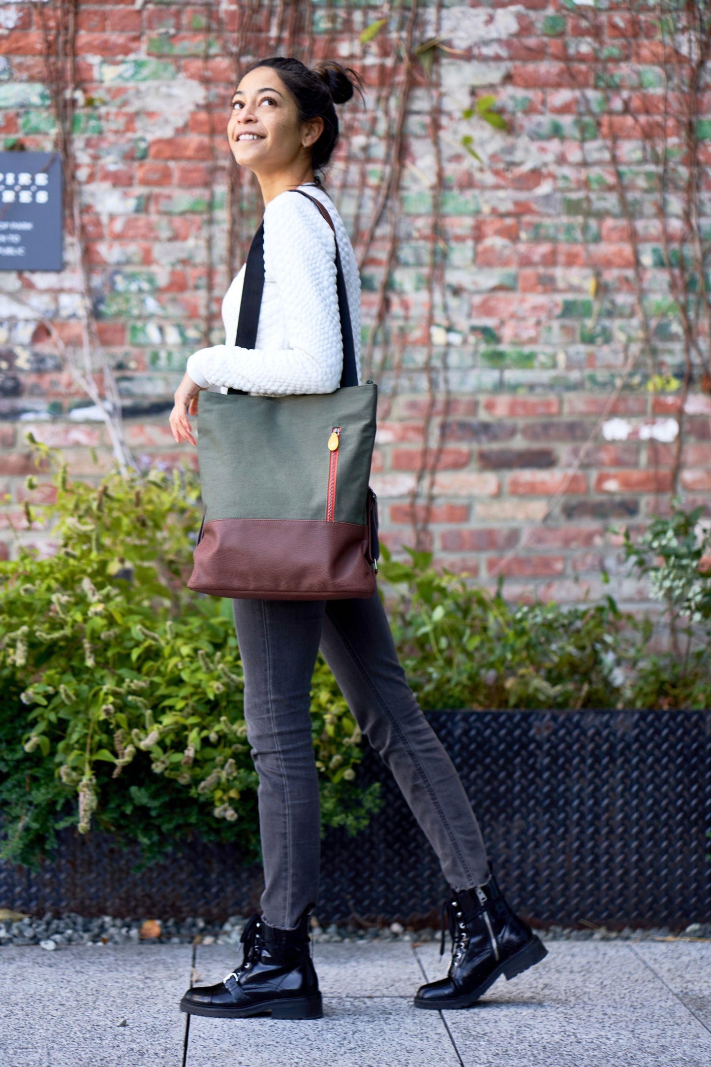 3-in-1 tote + backpack + crossbody - the ROCKAWAY - Raee-Industries