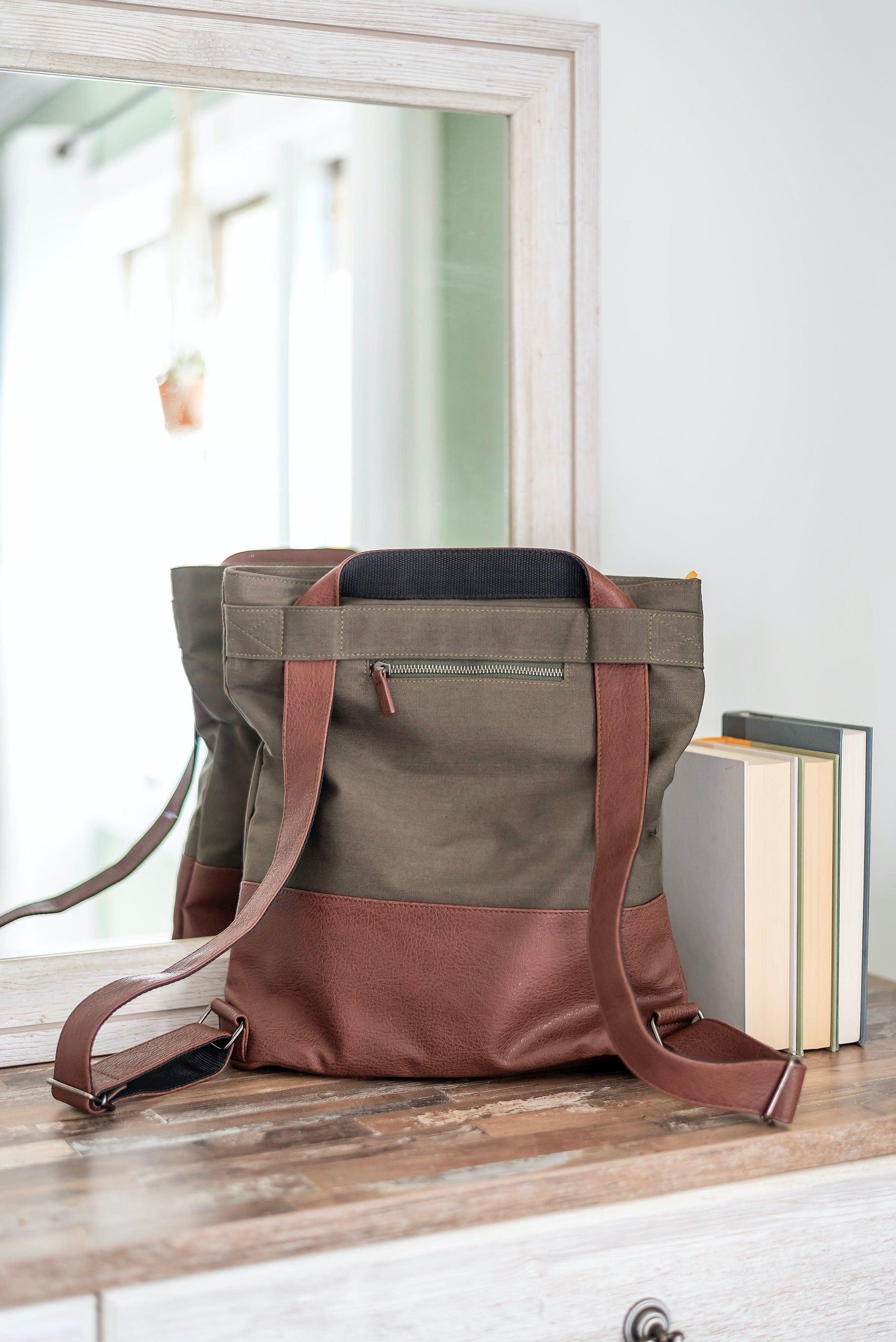 3-in-1 tote + backpack + crossbody - the ROCKAWAY - Raee-Industries