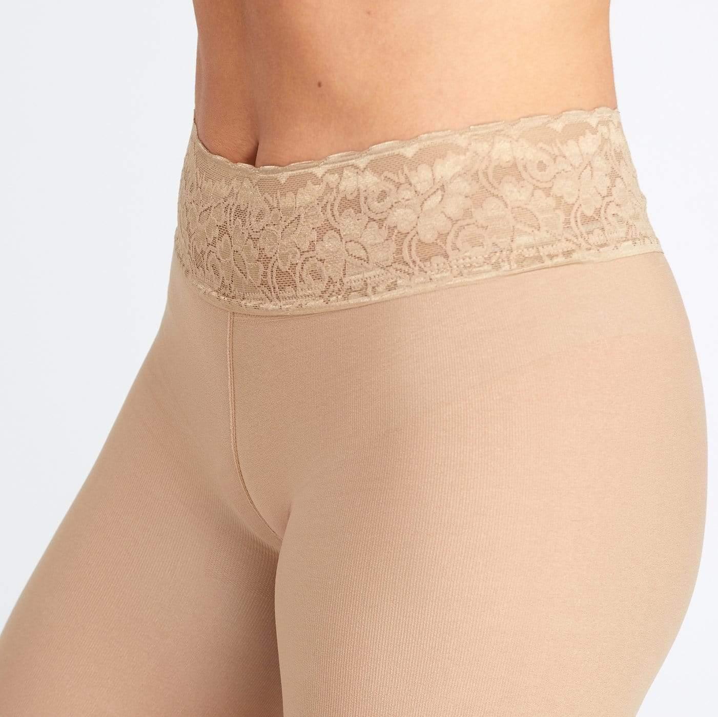 Nude Opaque Tights With Luxe Comfort Waistband - Raee-Industries