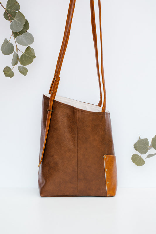 OVERCOMER tote bag | CHESTNUT