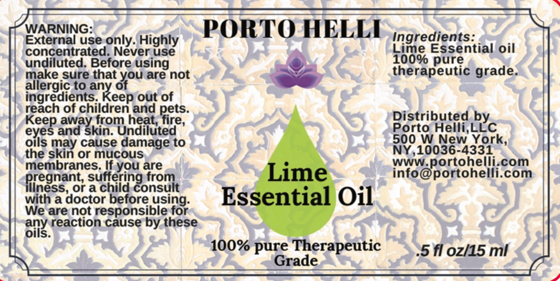 Lime Essential Oil 100% Therapeutic Grade