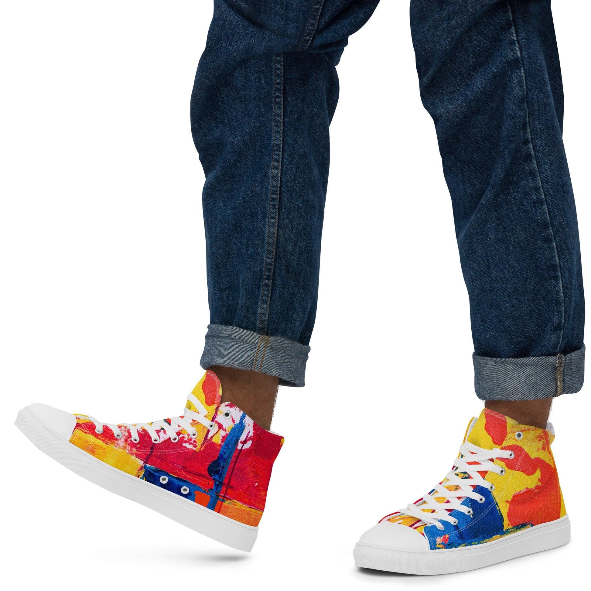 Men’s high top canvas shoes - Raee-Industries