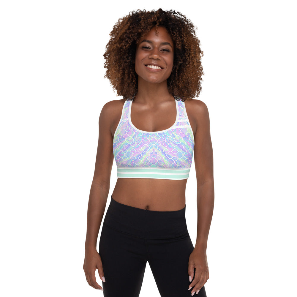 Nº7 - Women Racerback Sports Bra - High Impact Workout Gym Activewear Bra