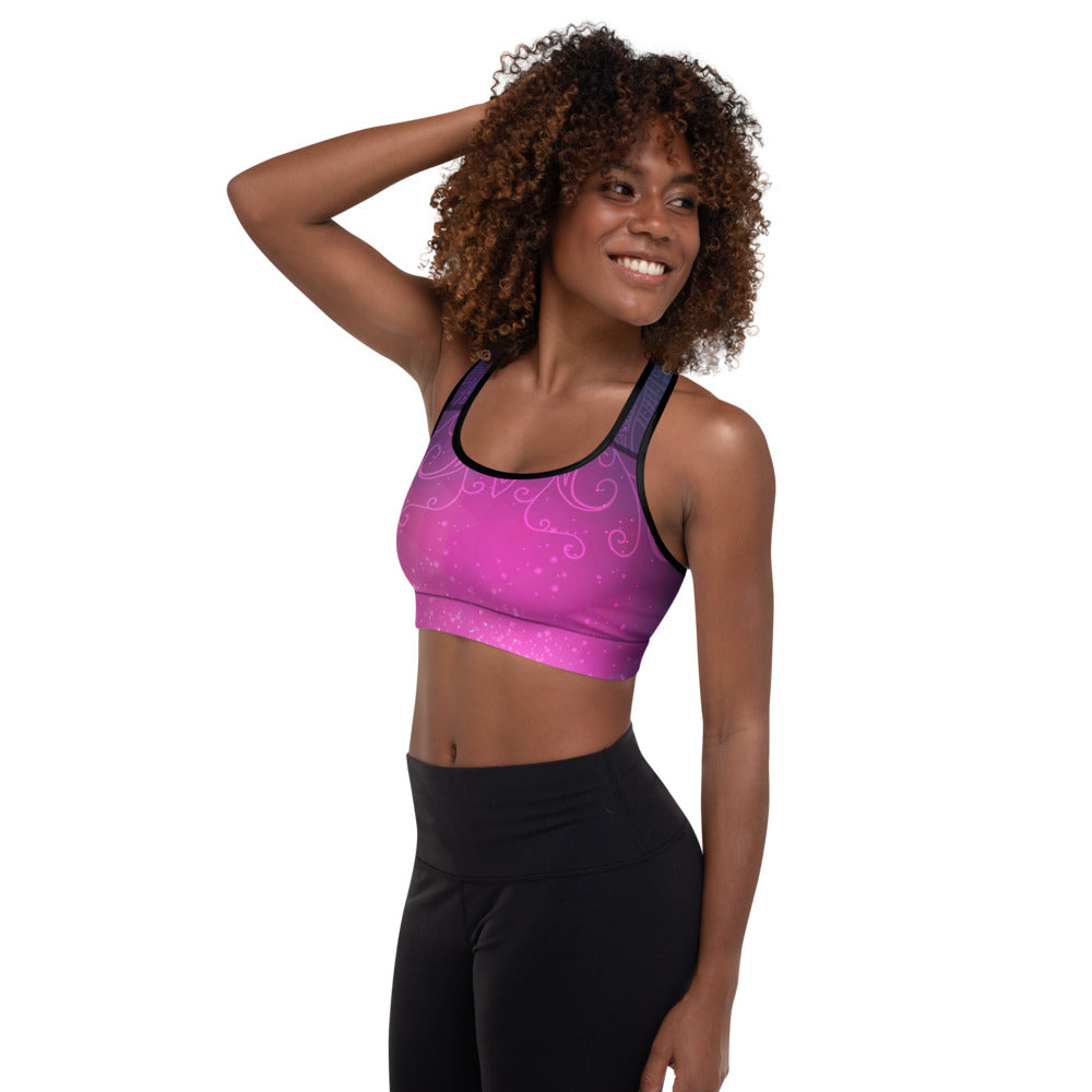 Meteor Shower Padded Sports Bra - Sonia Pop Up