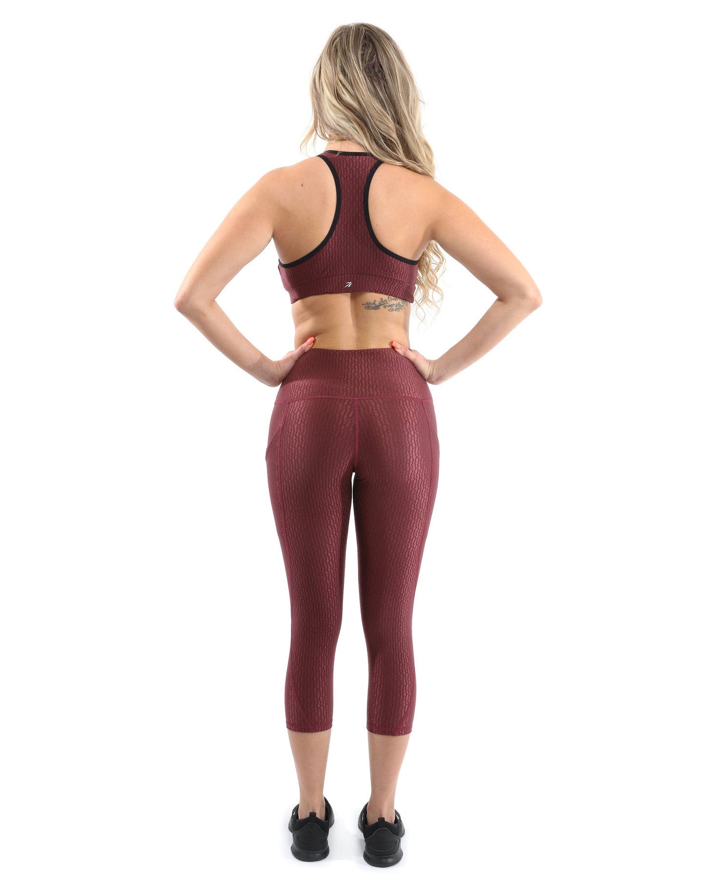 Verona Activewear Sports Bra - Maroon [MADE IN ITALY]