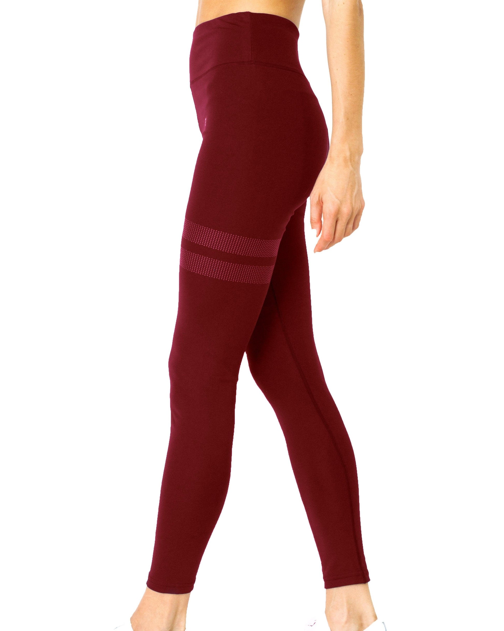 Ashton Leggings - Maroon - Raee-Industries