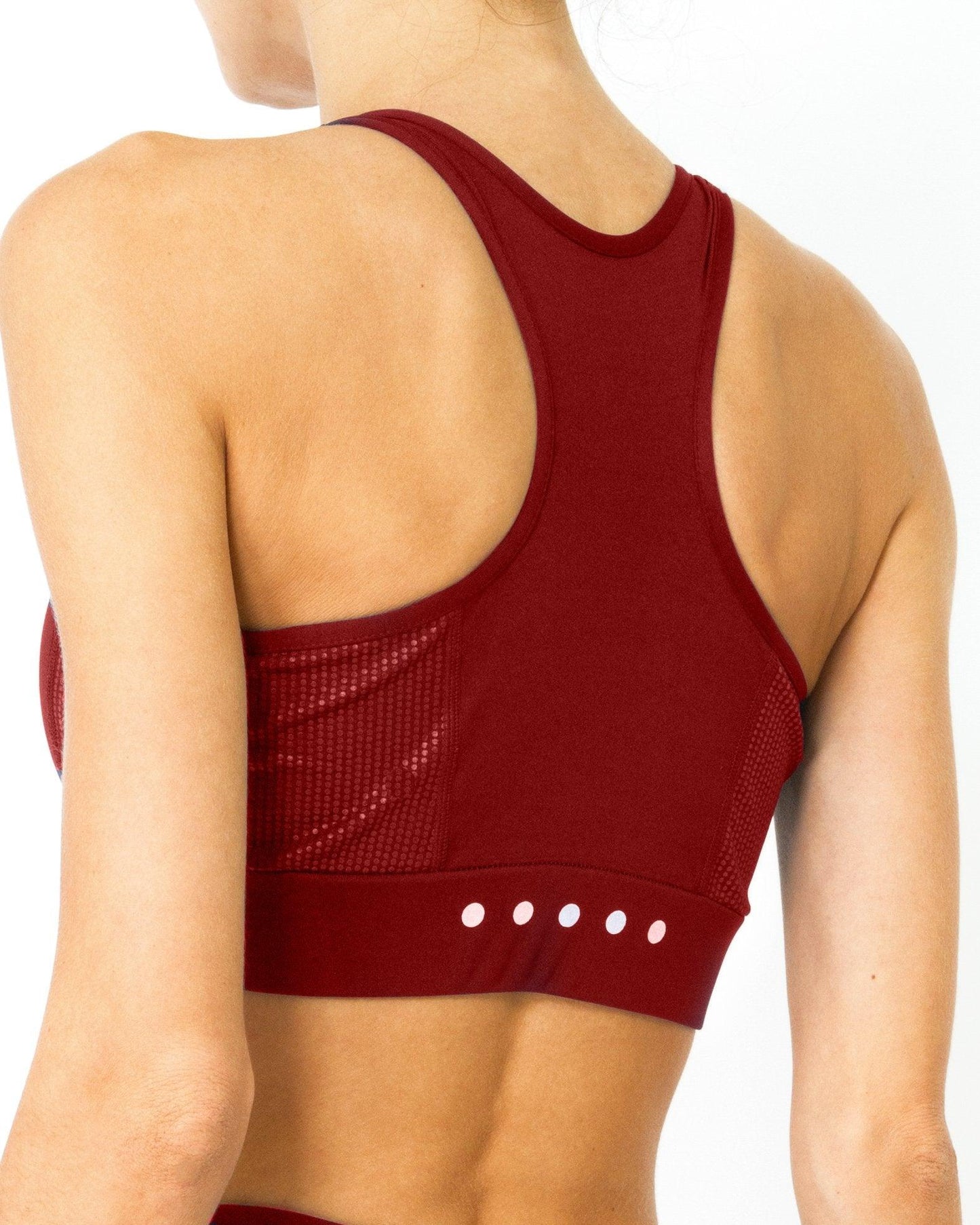 Ashton Set - Sports Bra & Leggings - Maroon - Raee-Industries