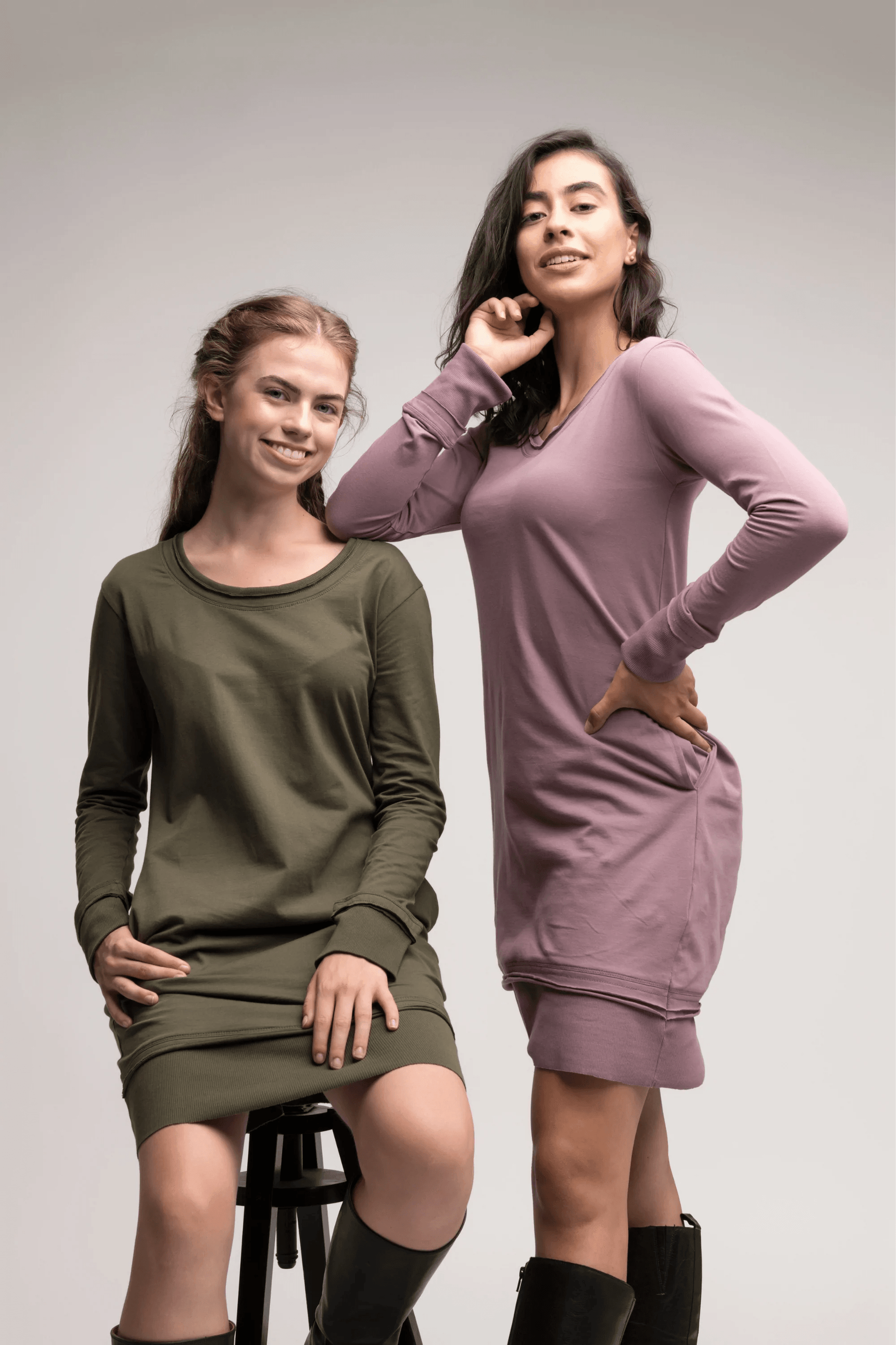 The Everyday Long Sleeve Pocket Dress - Raee-Industries