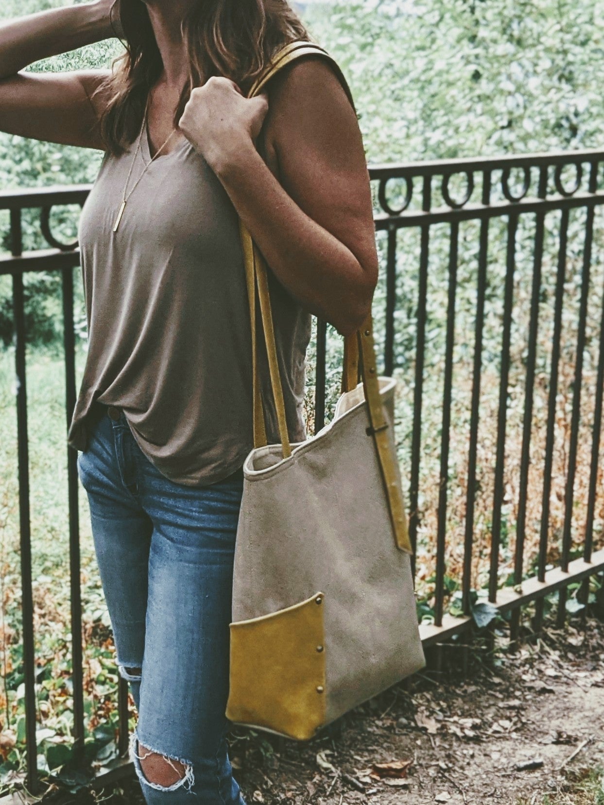 OVERCOMER tote bag | ECRU