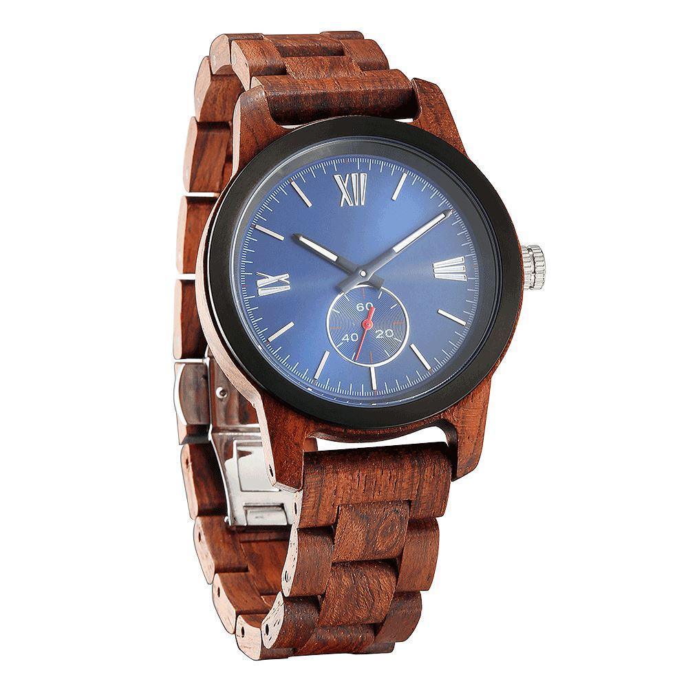 Men's Handcrafted Engraving Kosso Wood Watch - Best Gift Idea! - Raee-Industries