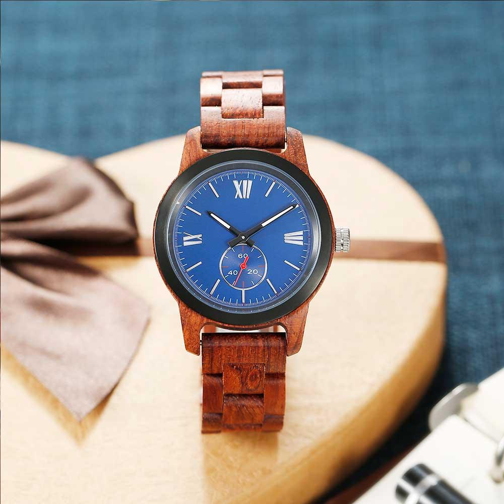 Men's Handcrafted Engraving Kosso Wood Watch - Best Gift Idea! - Raee-Industries